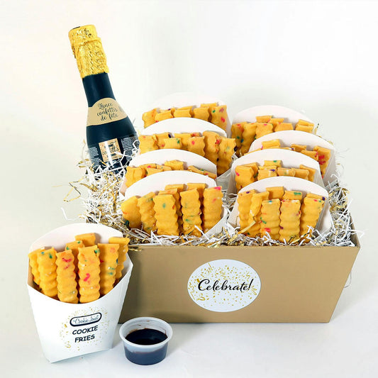 Cookie Fries Celebration Gift Basket - 8 Cartons