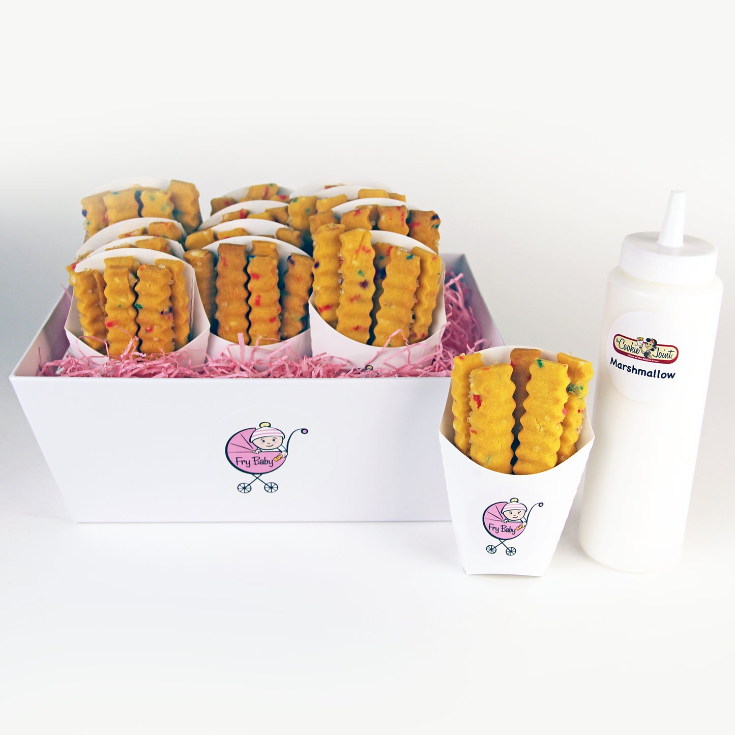 Fry Baby Basket - 12 Cartons Cookie Fries
