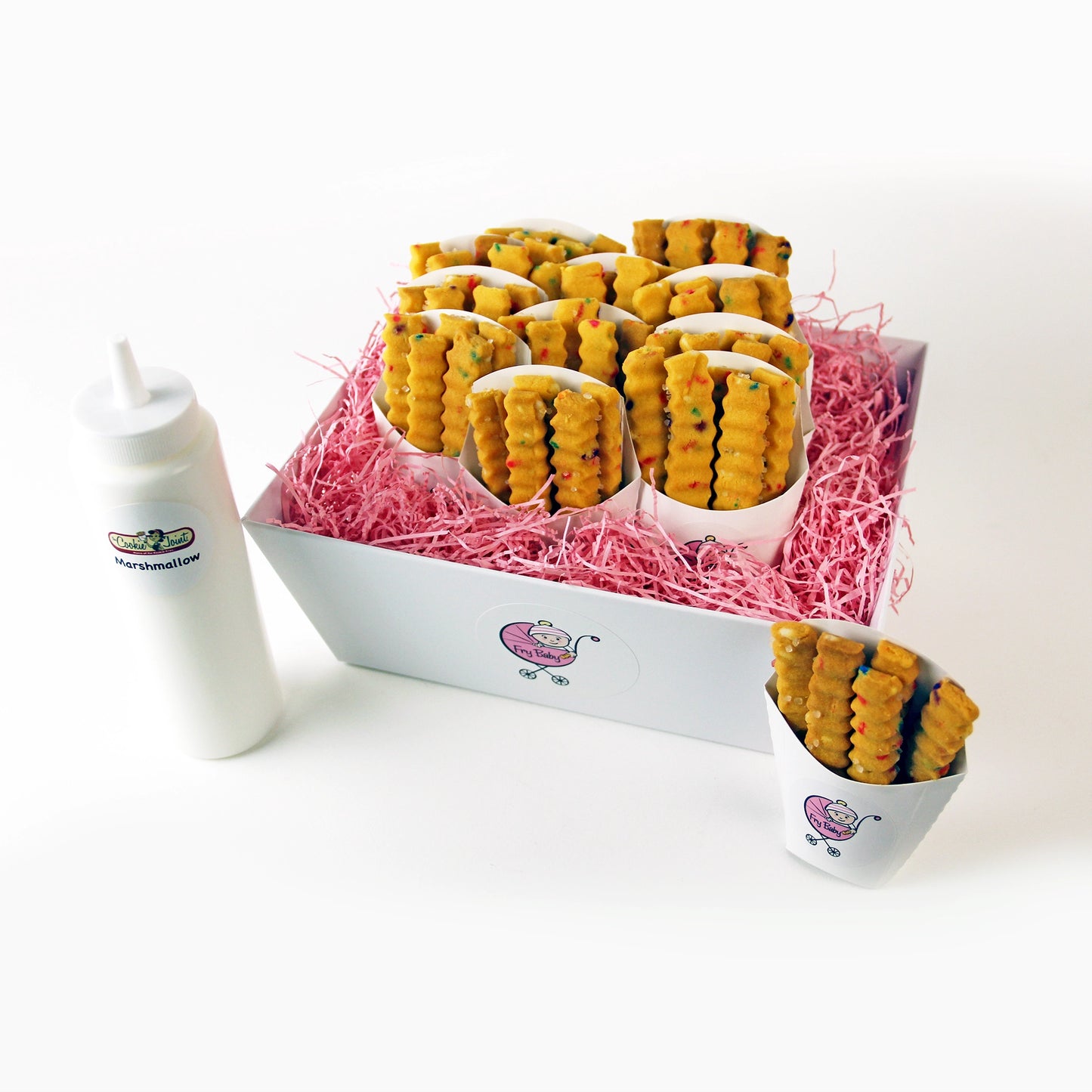 Fry Baby Basket - 12 Cartons Cookie Fries