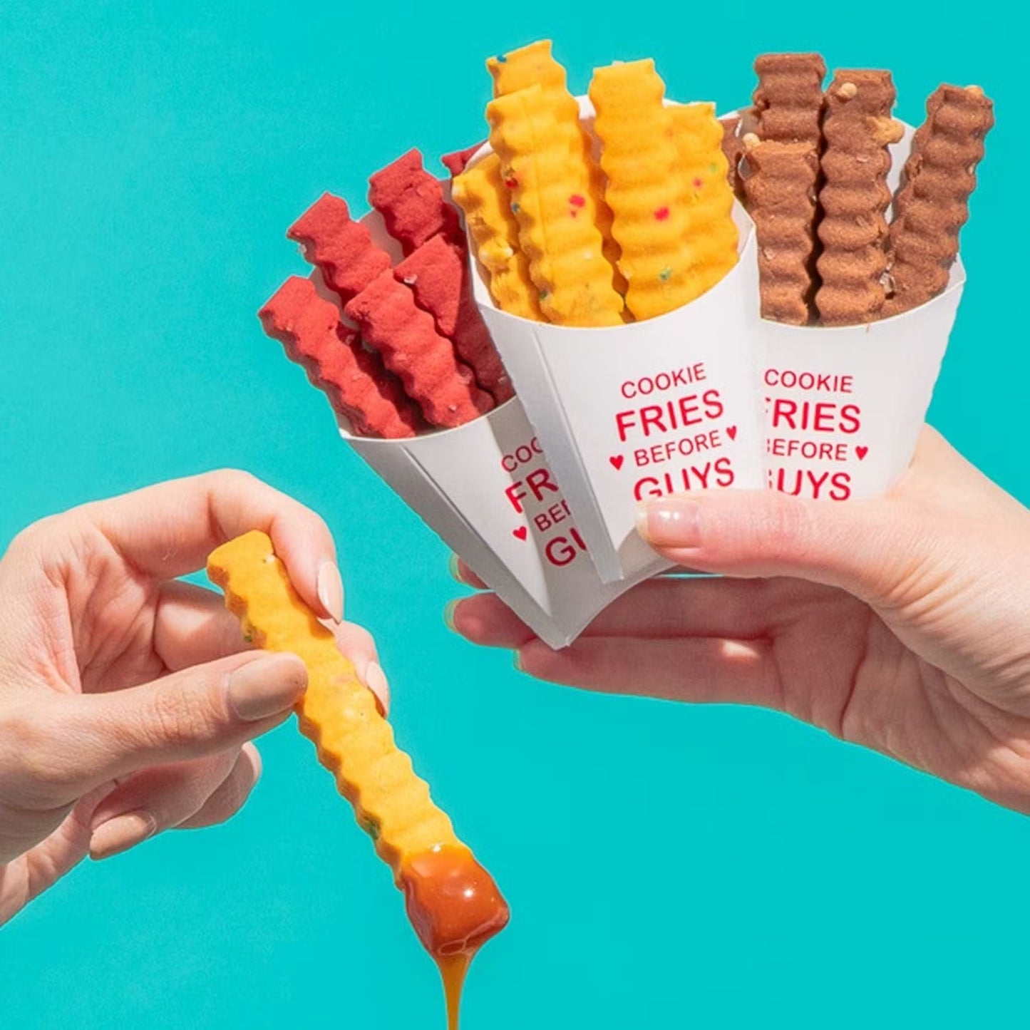 Fries Before Guys Basket - 9 Cartons Cookie Fries
