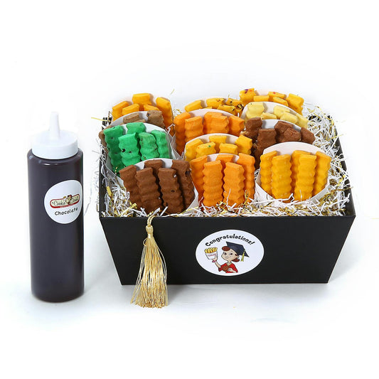 Cookie Fries Graduation Gift Basket -12 Cartons