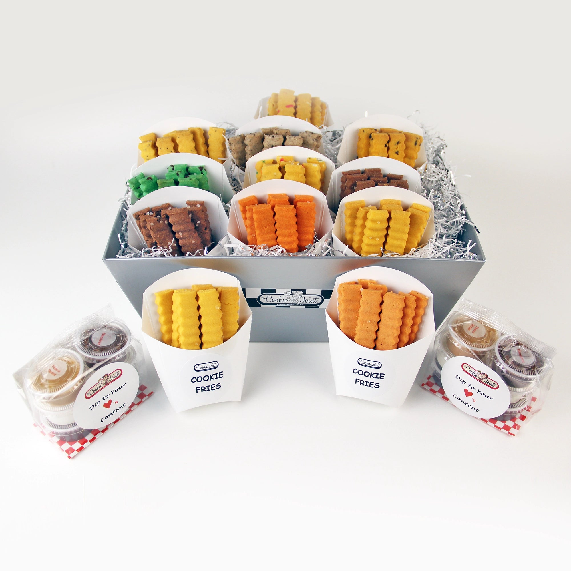 Cookie Fries Silver Basket - 12 Cartons By the Cookie Joint – The ...